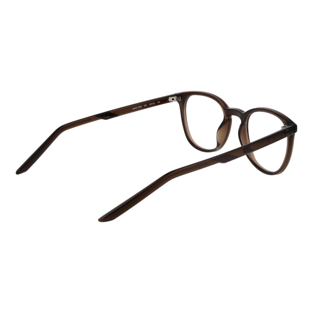 Nike Beige Unisex Optical Frames – Full-Rim Round Designer Glasses