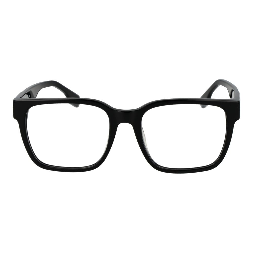 Fila Black Unisex Optical Frames – Square Full-Rim Glasses