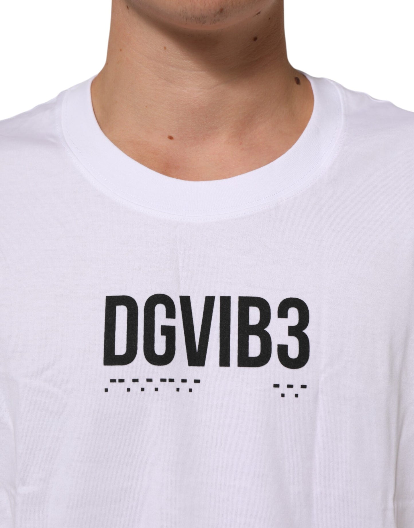 Dolce & Gabbana White Sleeveless Printed Tank T-shirt