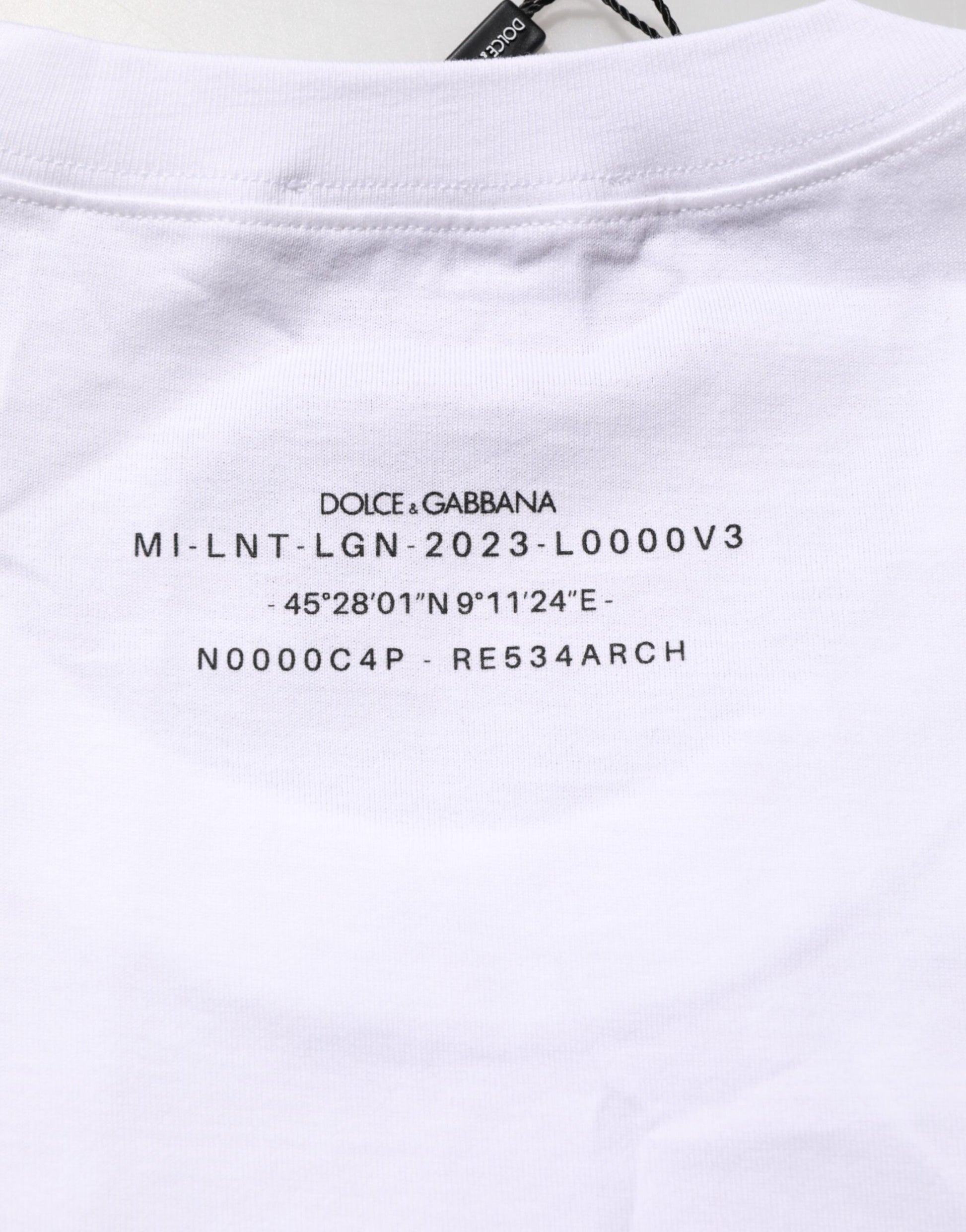 Dolce & Gabbana White Sleeveless Printed Tank T-shirt