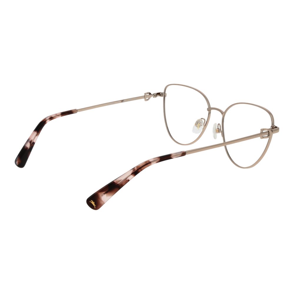 Longchamp Women’s Optical Glasses – Gold Cat Eye Frame, 54mm