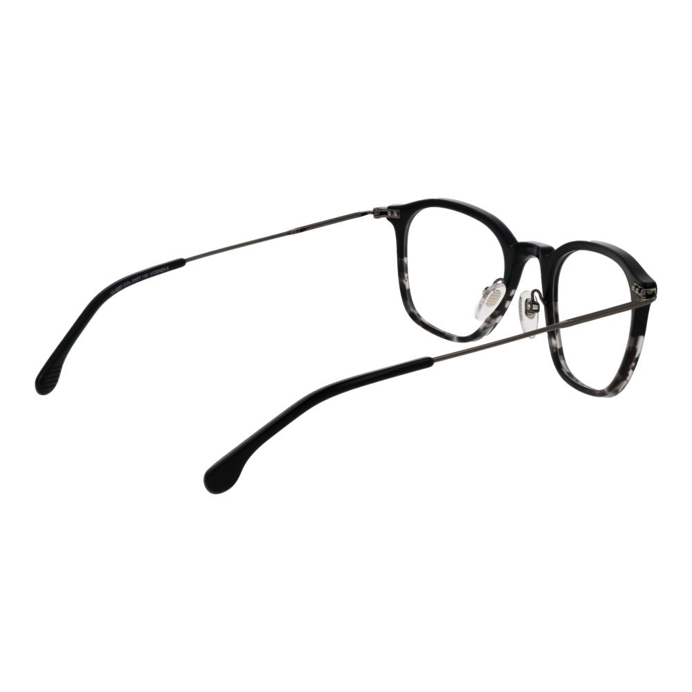 Lozza Black Unisex Optical Frames – Square Full-Rim Design