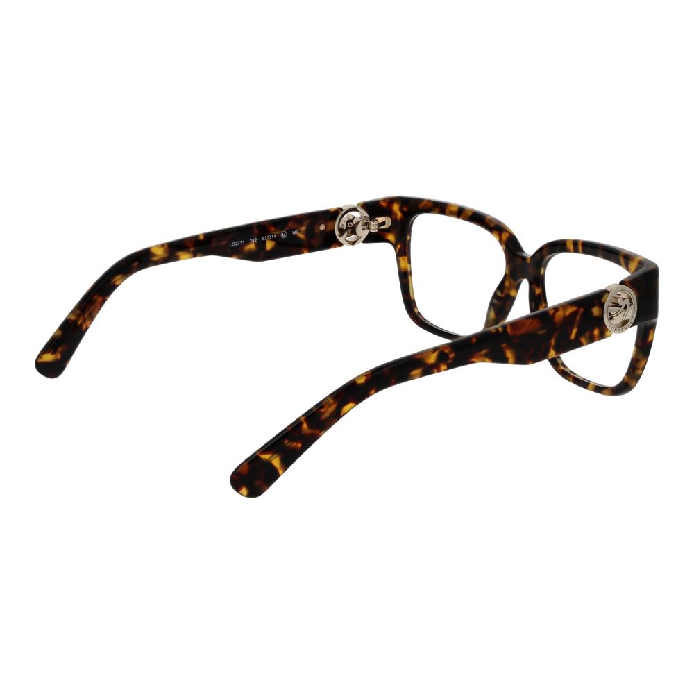 Longchamp Women’s Optical Frames – Brown Square Full-Rim, 52mm