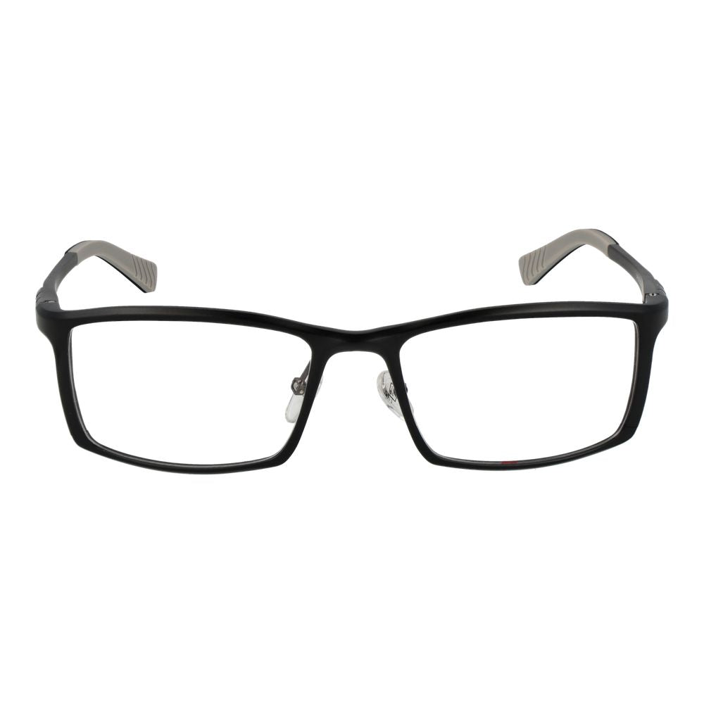 Fila Black Men’s Optical Frames – Rectangle Full-Rim Style
