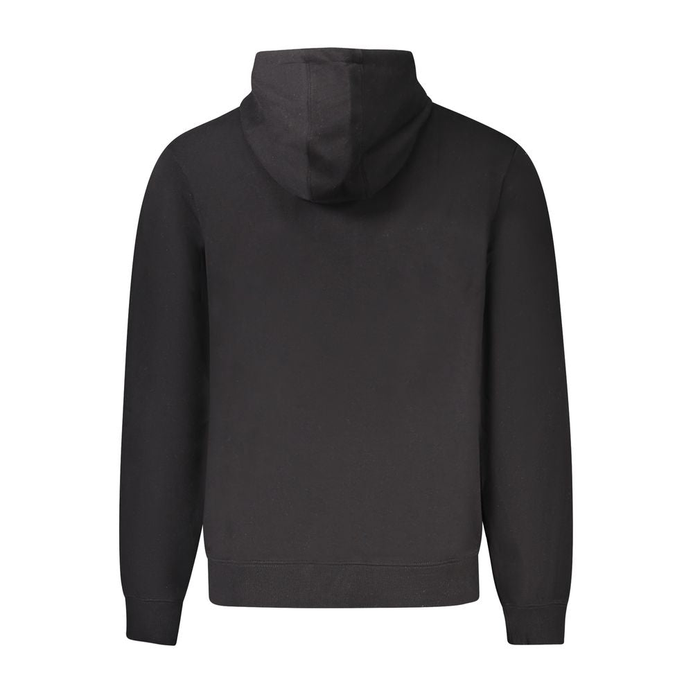 Guess Jeans Black Cotton Sweater - Long Sleeve Hoodie