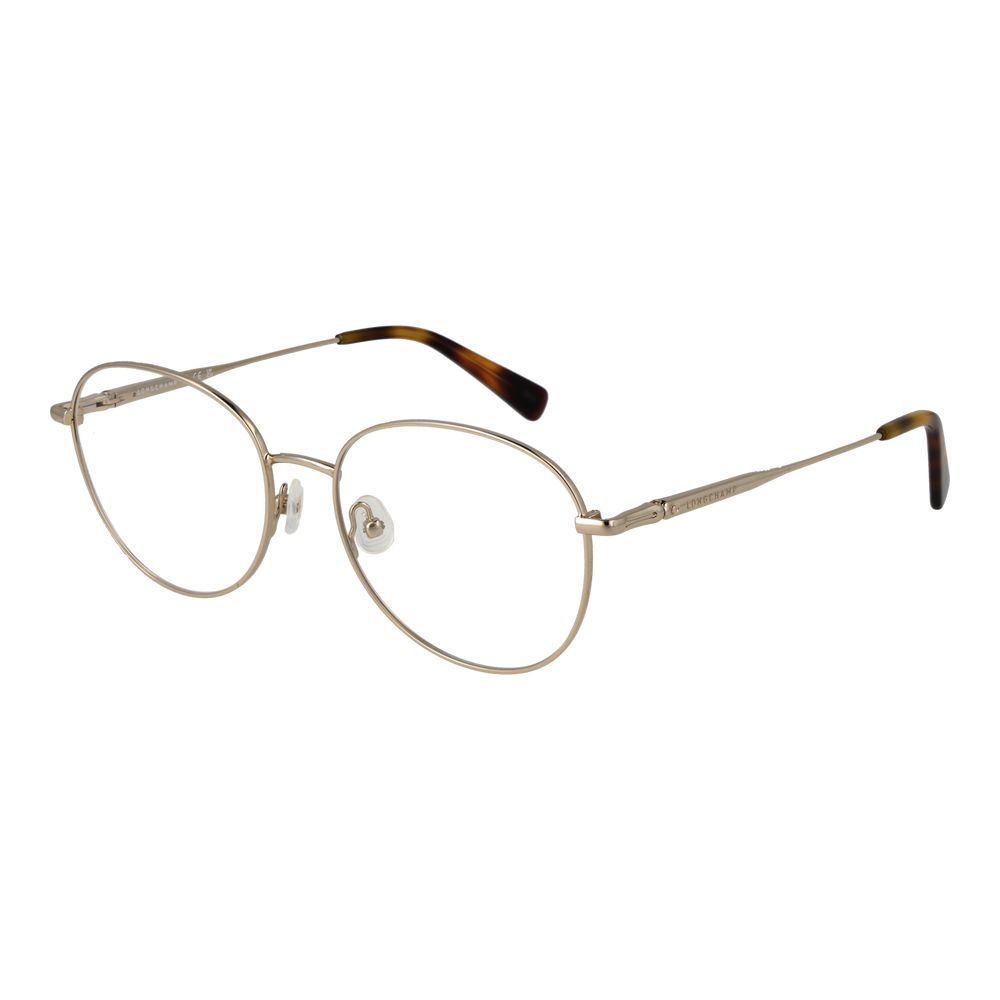 Longchamp Women’s Optical Glasses – Gold Full-Rim Frame, 54mm