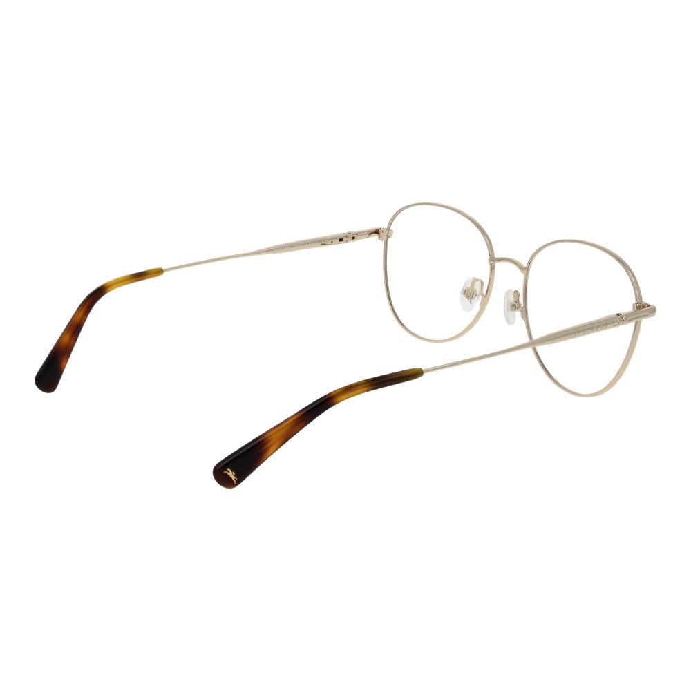 Longchamp Women’s Optical Glasses – Gold Full-Rim Frame, 54mm