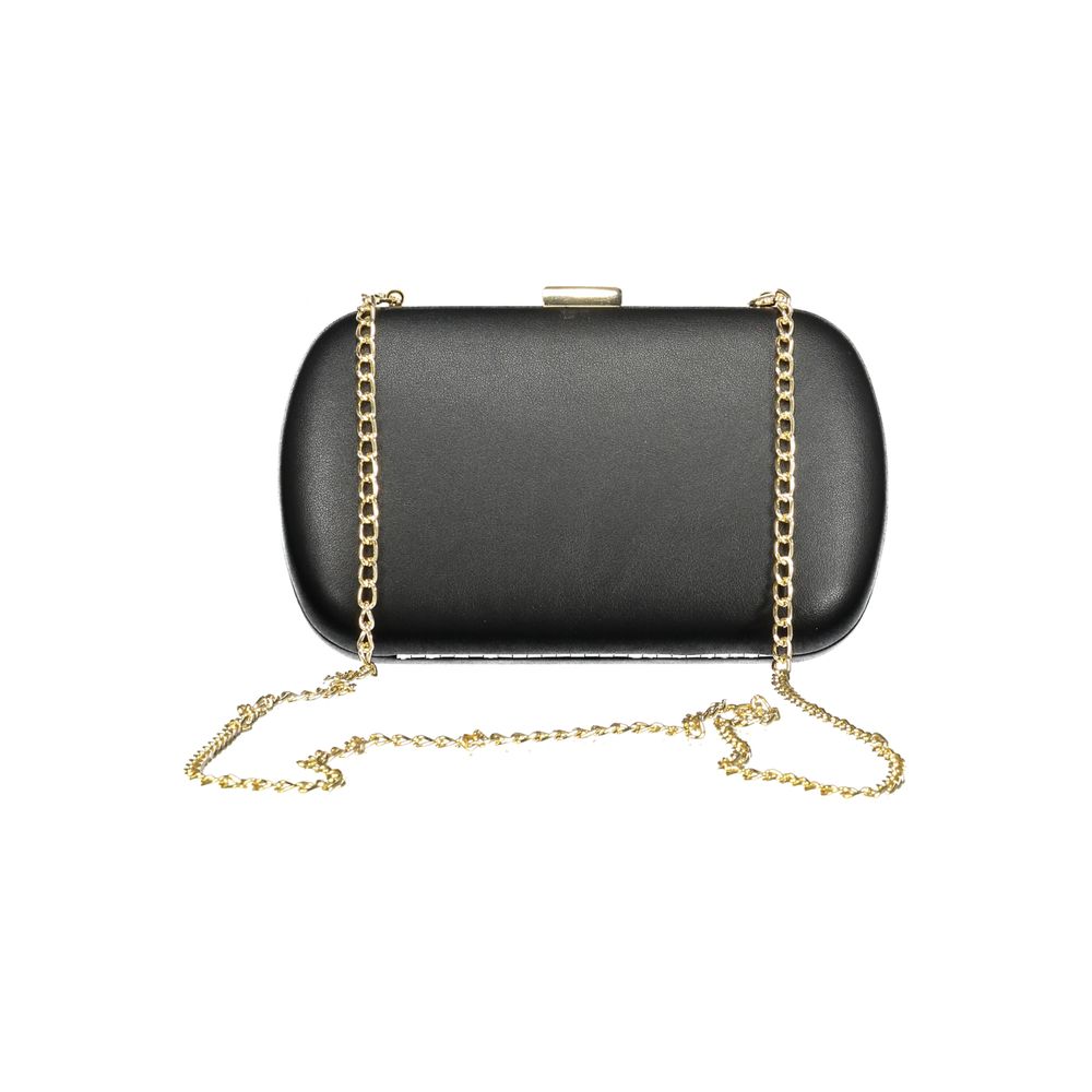 Mario Valentino Black Polyethylene Handbag - Elegance Redefined