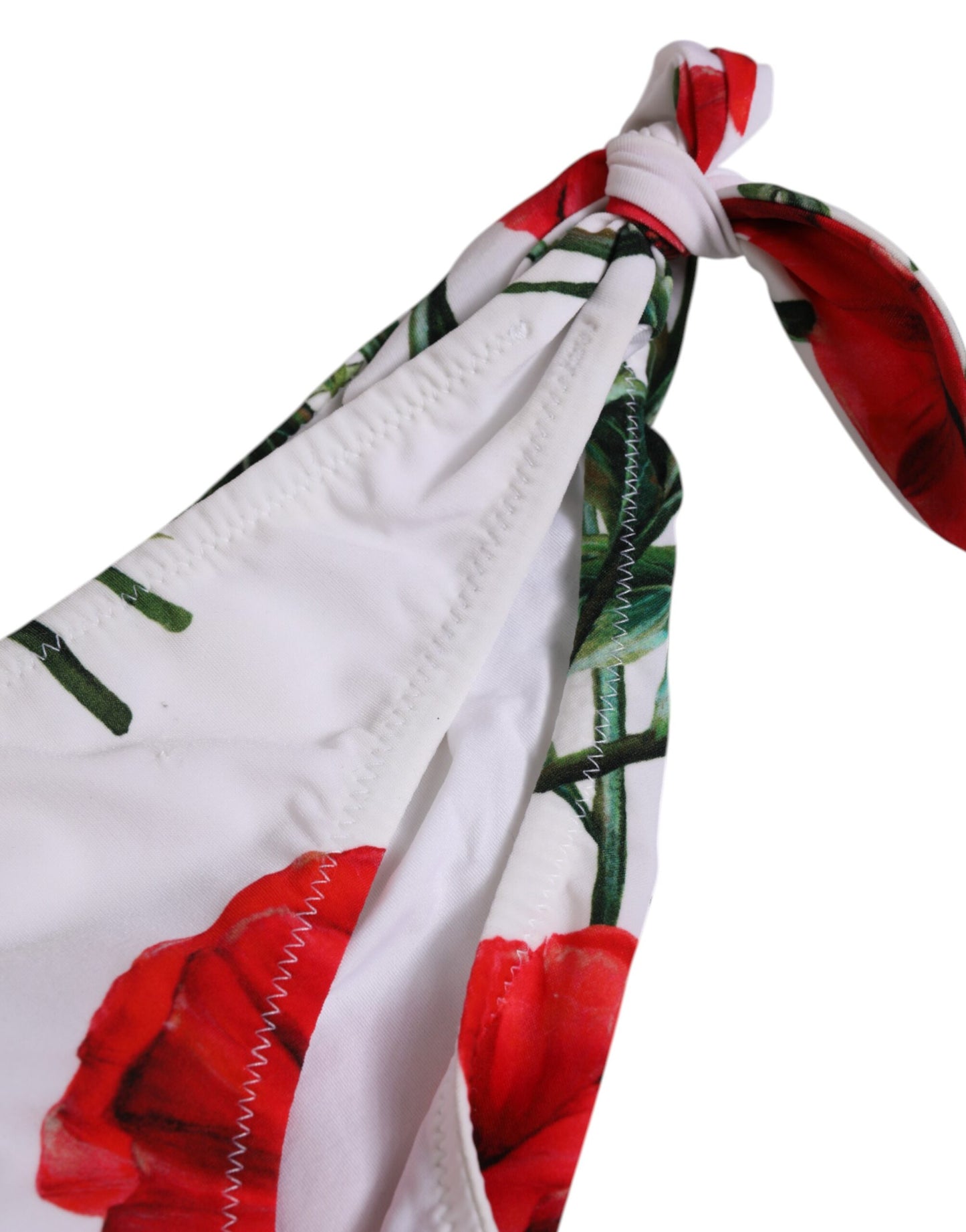 Dolce & Gabbana White Floral Swimsuit 2 Piece Swimwear