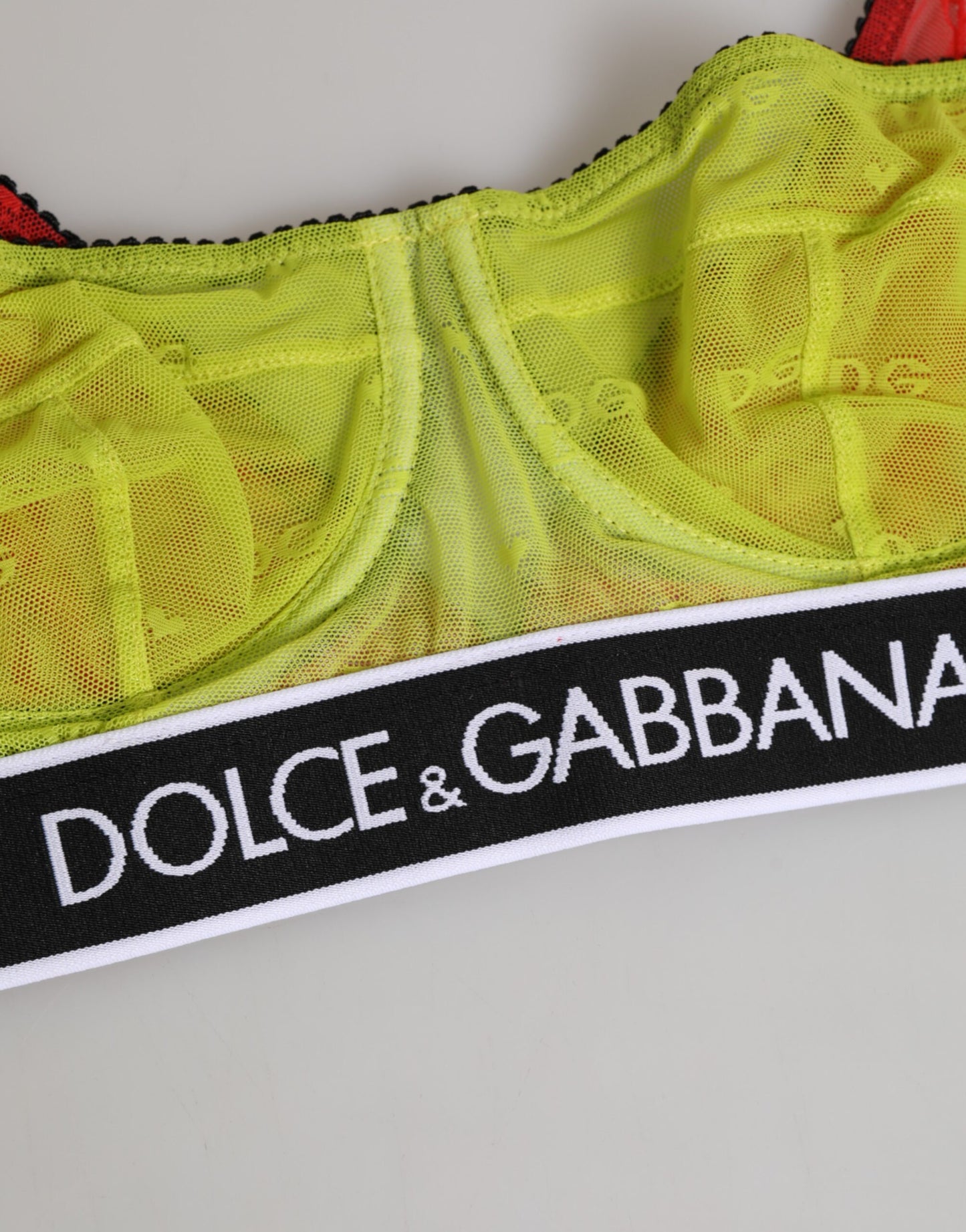 Dolce & Gabbana Green Nylon Soft Cup Balconette Bra
