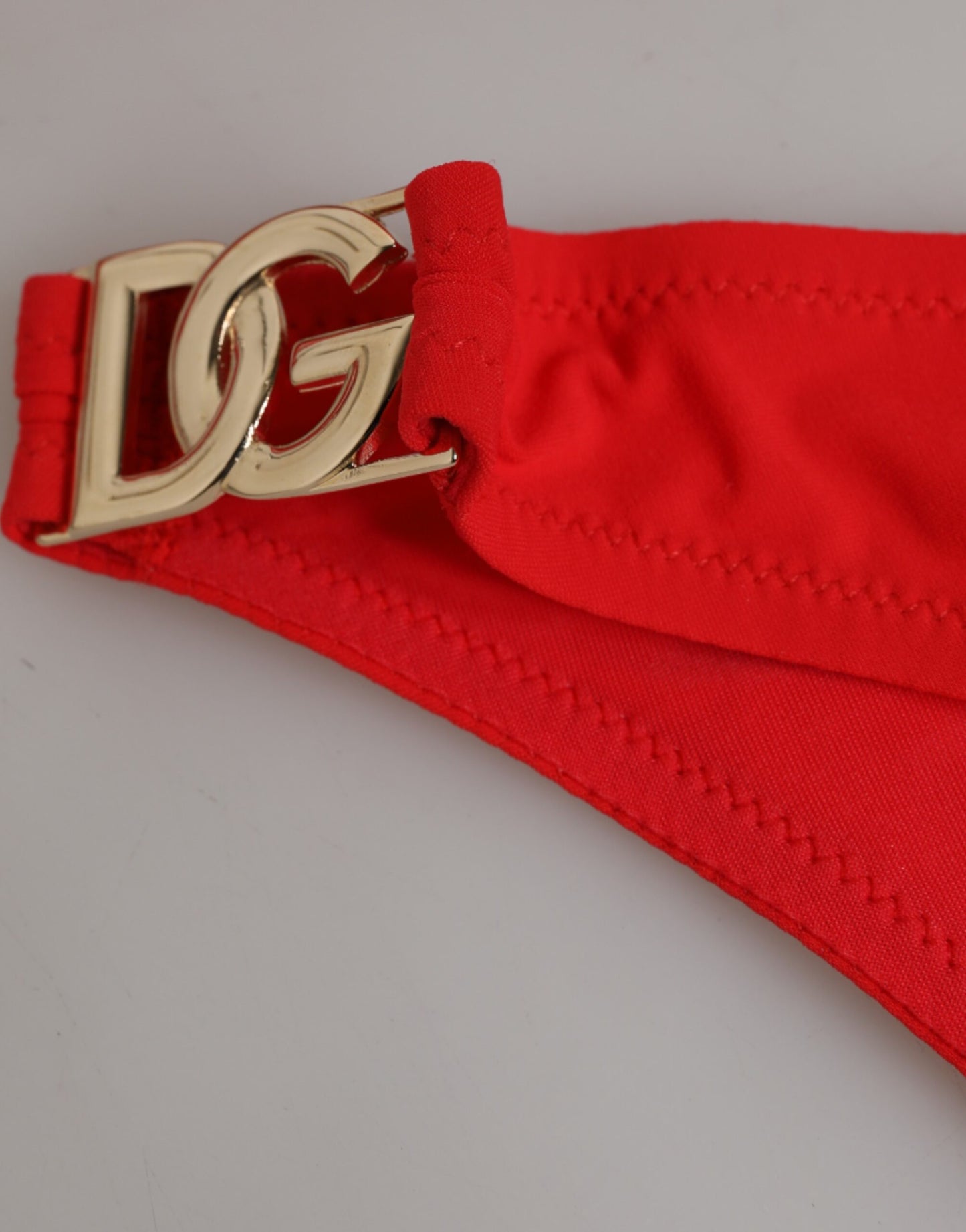 Dolce & Gabbana Red Nylon Swimsuit 2 Piece - Timeless Elegance