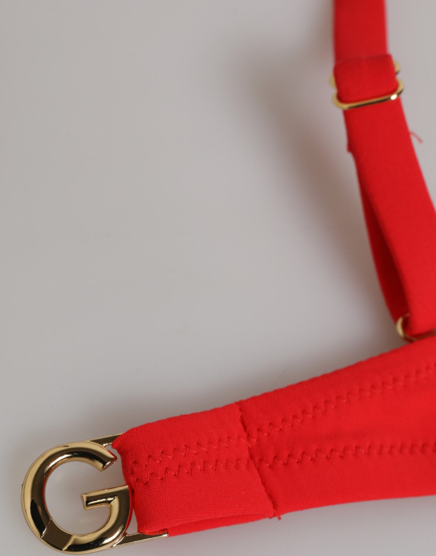 Dolce & Gabbana Red Nylon Swimsuit 2 Piece - Timeless Elegance