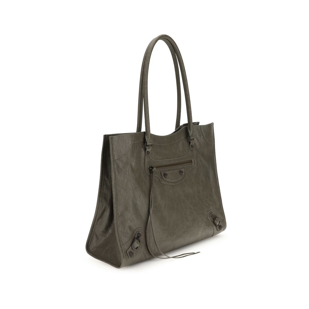 Balenciaga Le City Tote Bag - Soft Arena Lambskin Leather