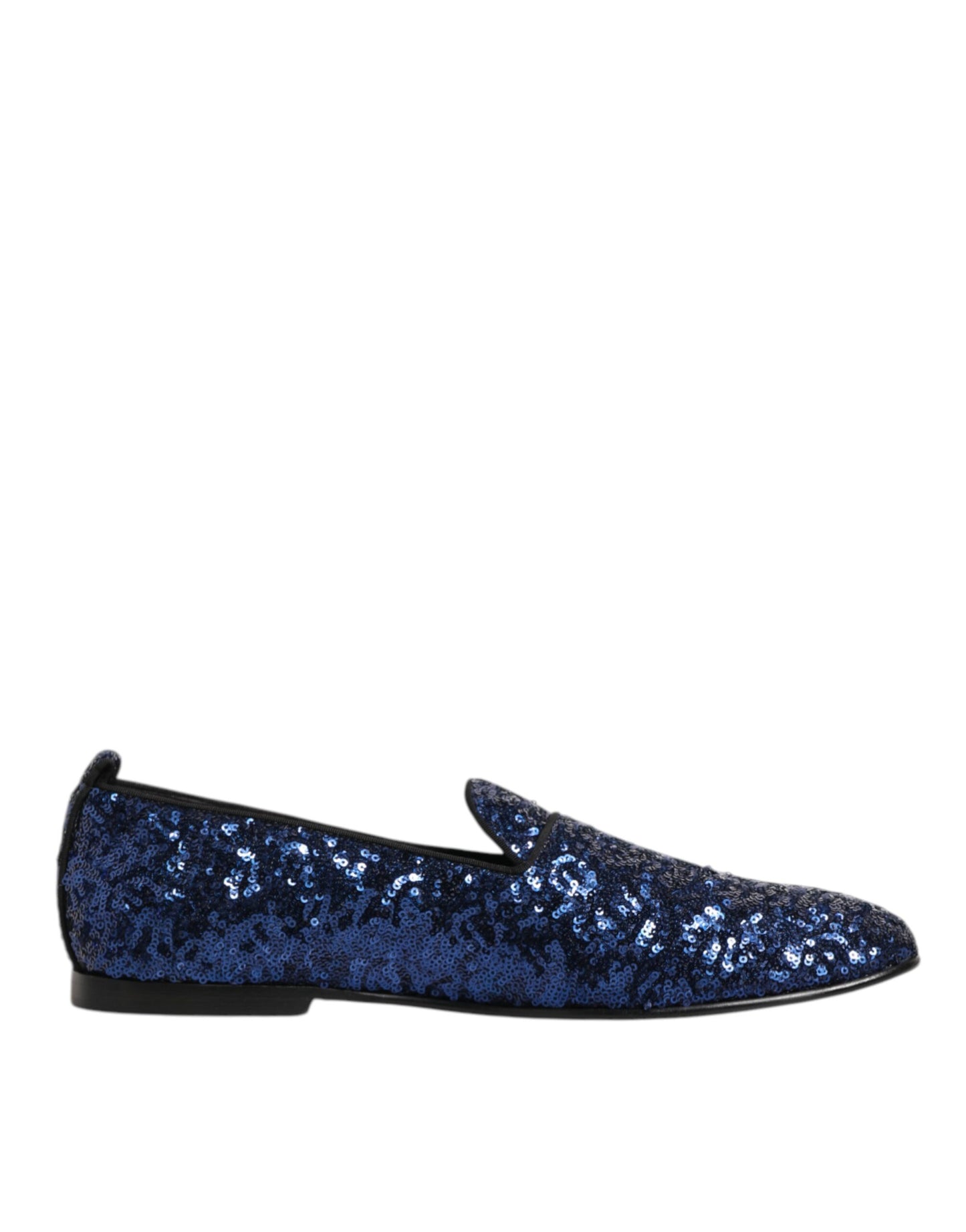 Dolce & Gabbana Blue Sequined Loafers for Men