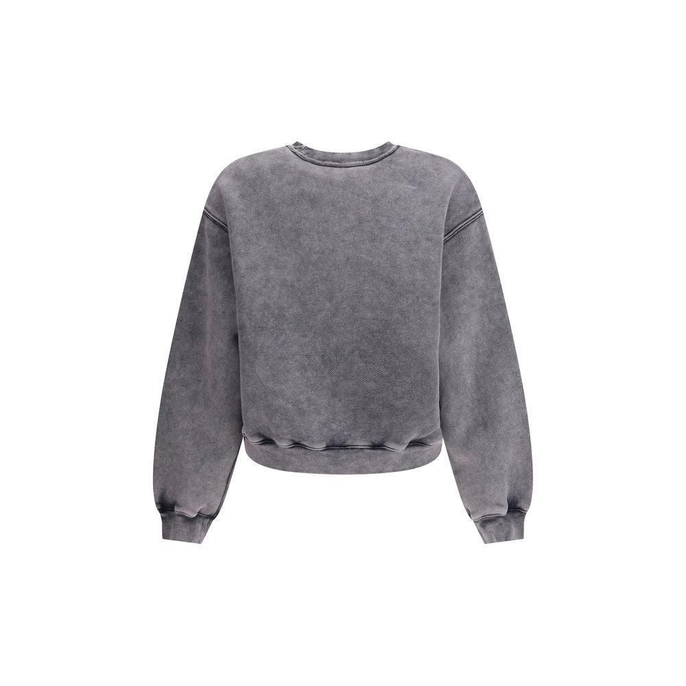 Alexander Wang Embossed Logo Crewneck Sweatshirt