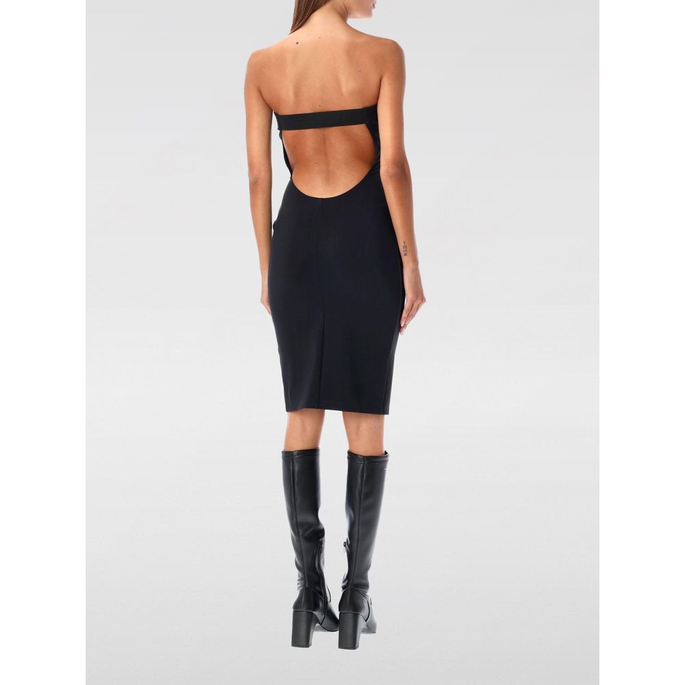 Coperni Black Cotton Dress - Sleek Sleeveless Elegance