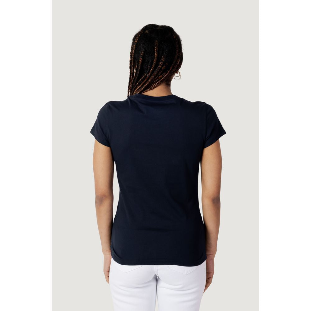 Armani Exchange Blue Cotton T-Shirt for Women