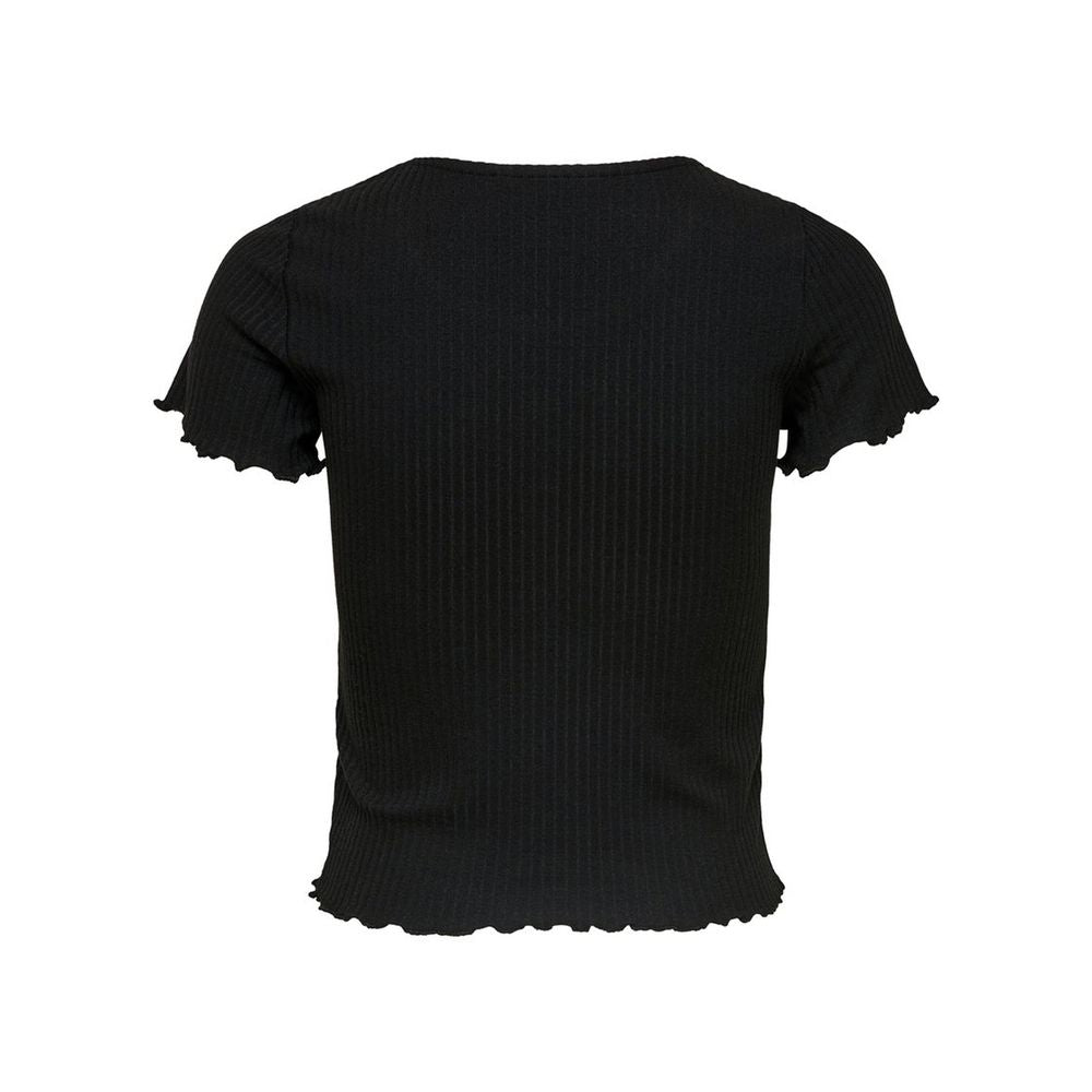 Only ONLEMMA S/S SHORT TOP NOOS JRS 15201206 Black Polyester T-Shirt