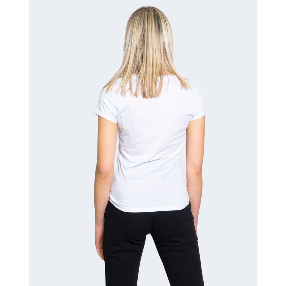 Armani Exchange White Cotton T-Shirt for Women