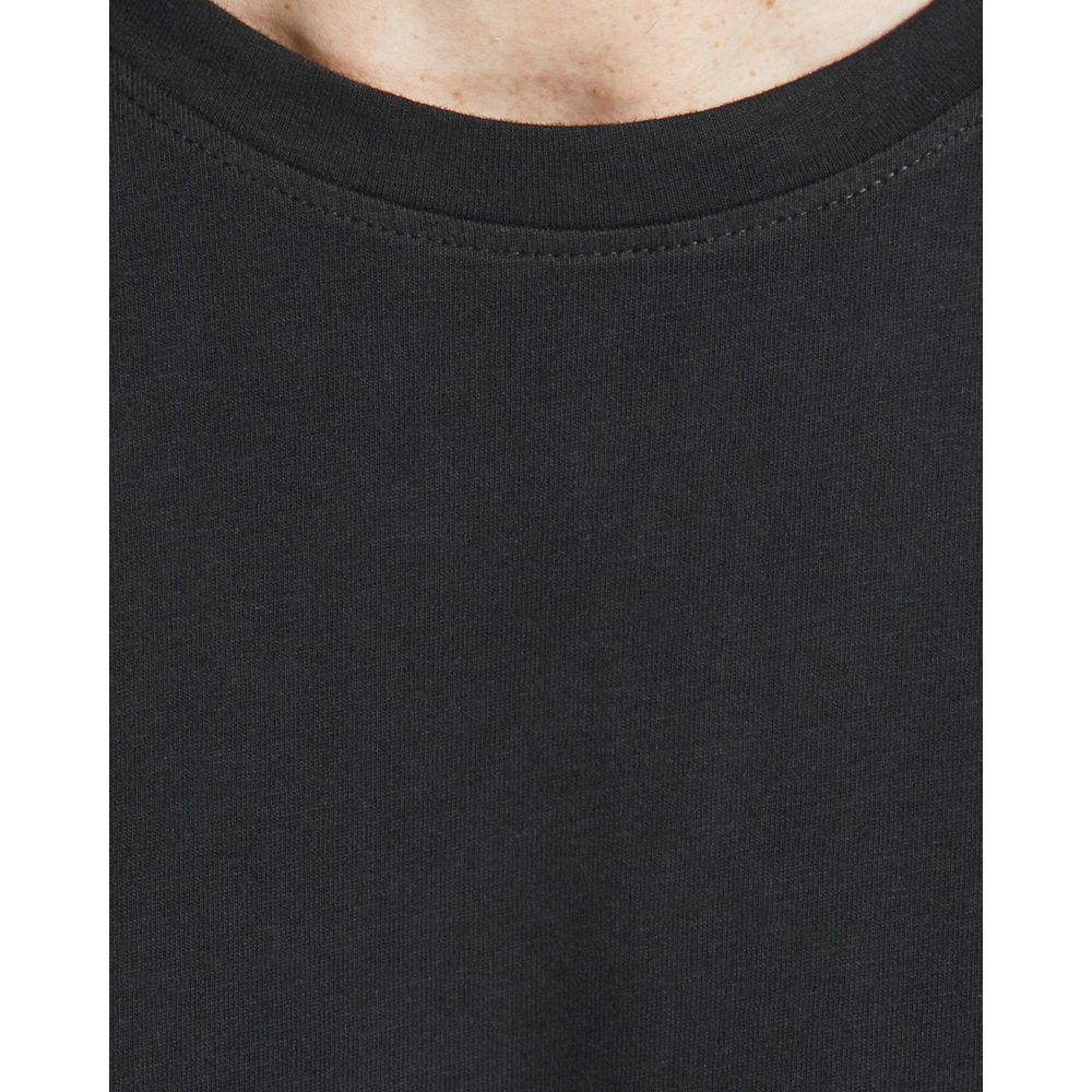 Jack & Jones Black Cotton Long Sleeve T-Shirt