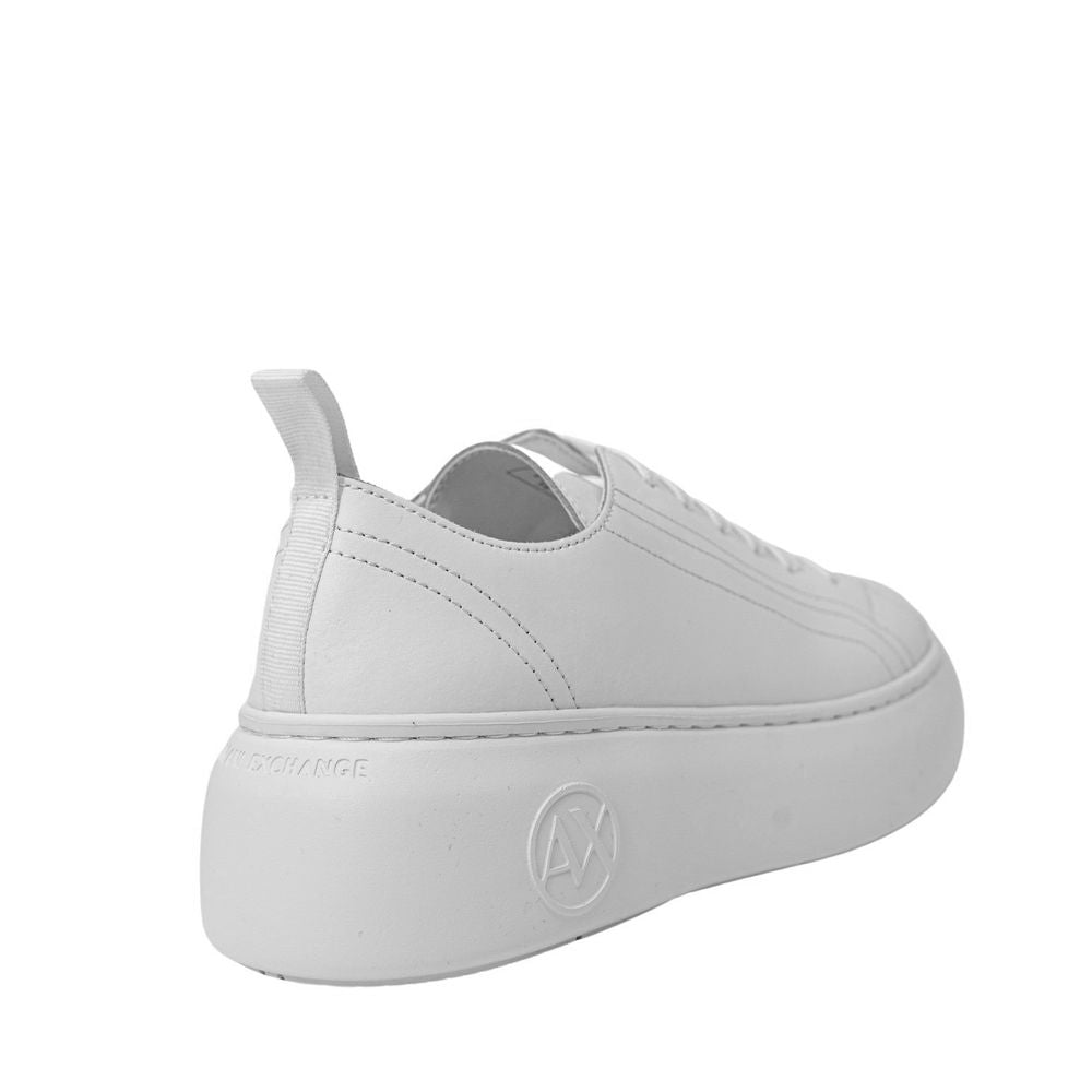 Armani Exchange White Leather Sneaker XDX043 XCC64