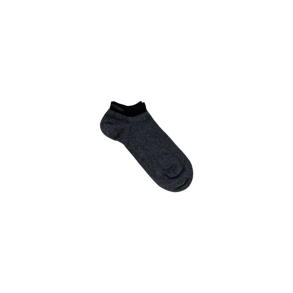 Calvin Klein Gray Elastane Short Socks for Men