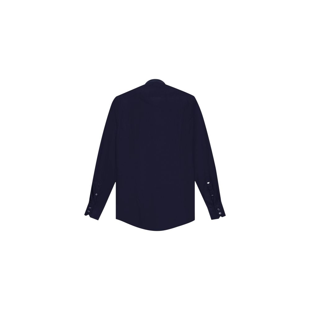 Antony Morato Blue Cotton Shirt - NAPOLI MMSL00628-FA400078