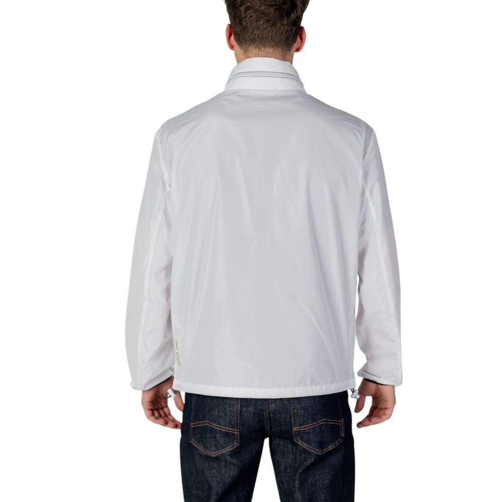 Armani Exchange White Polyester Jacket for Men