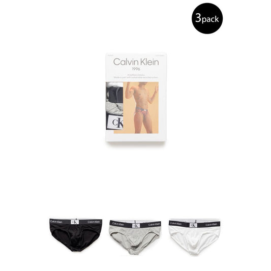 Calvin Klein Underwear White Cotton HIP BRIEF - 3 Pack