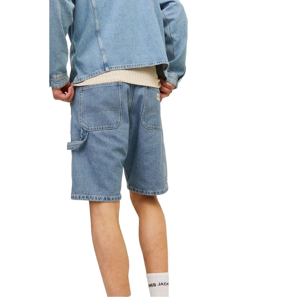 Jack & Jones Light Blue Cotton Bermuda Shorts