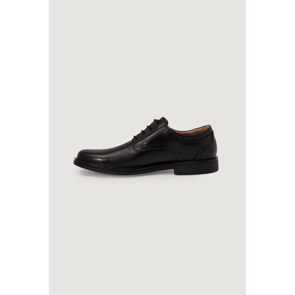 Clarks Un Aldric Lace Black Leather Oxfords and Derby Shoes