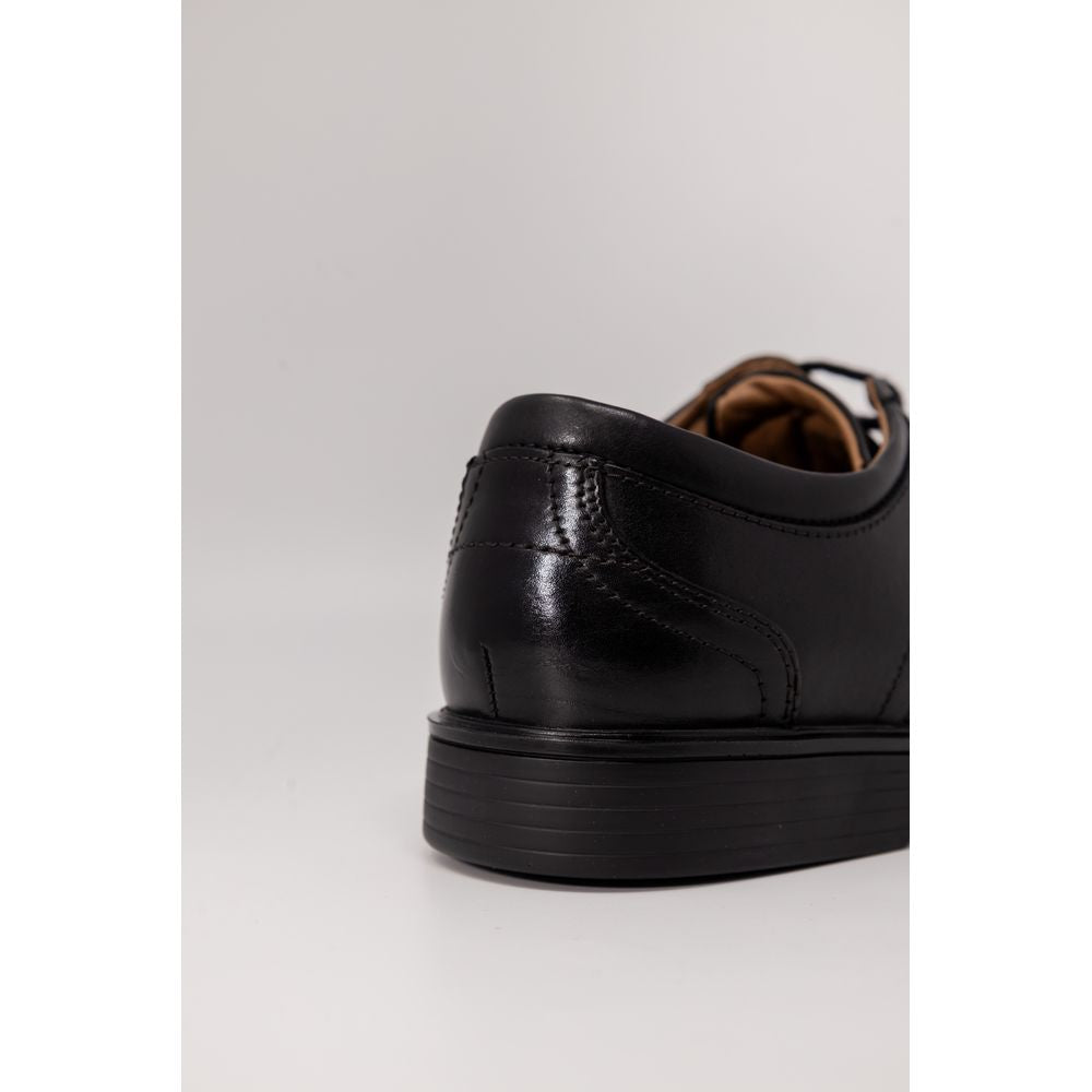 Clarks Un Aldric Lace Black Leather Oxfords and Derby Shoes
