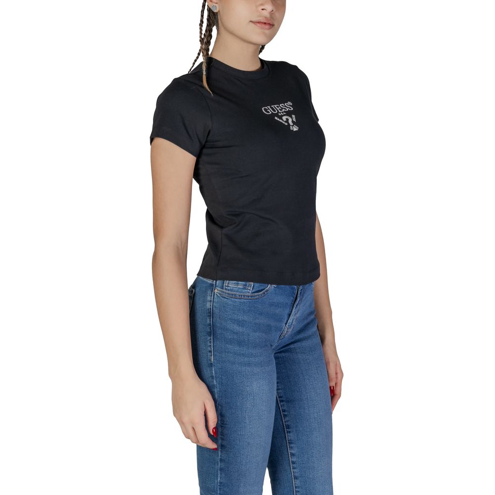 Guess Active Black Cotton T-Shirt - COLETTE SS TEE