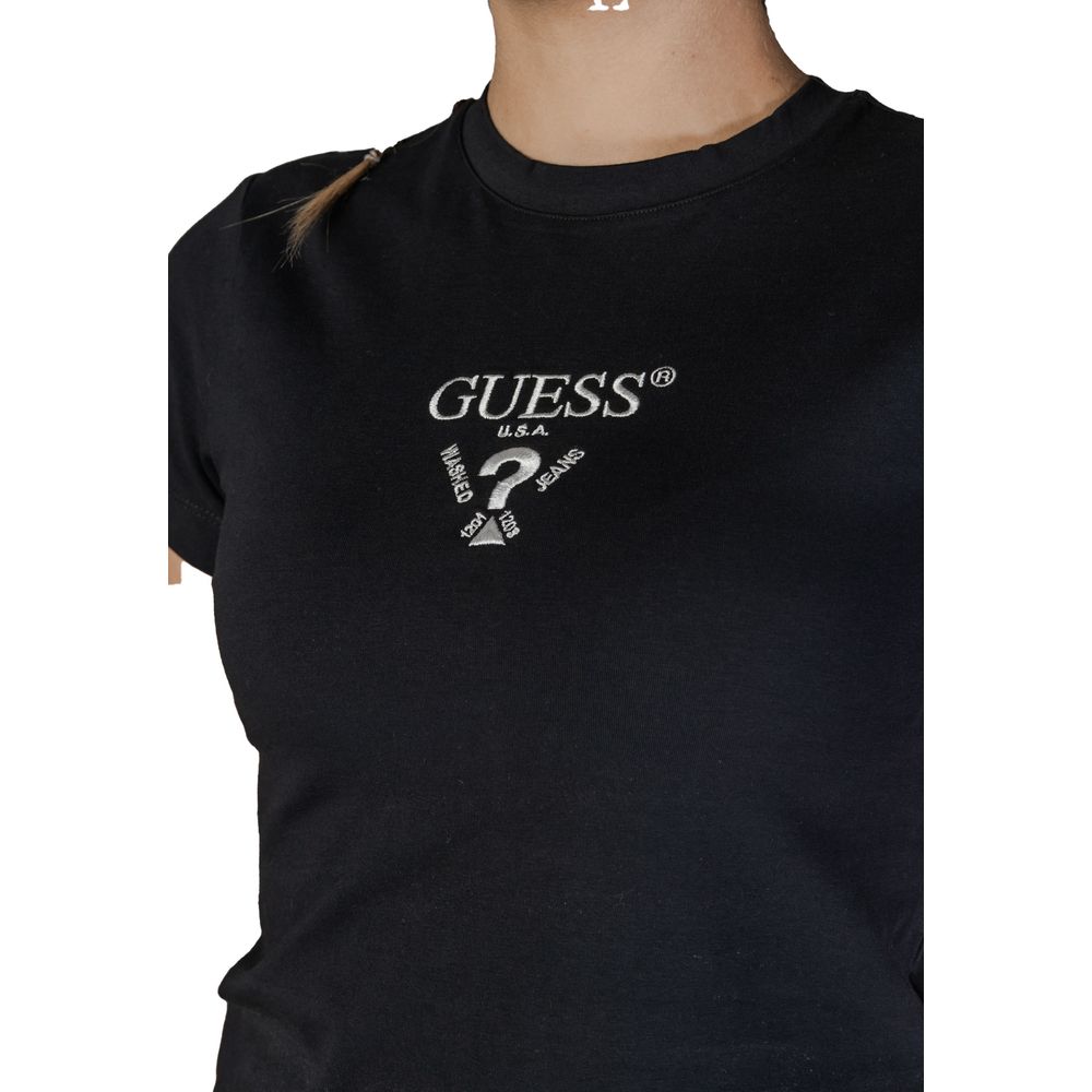 Guess Active Black Cotton T-Shirt - COLETTE SS TEE