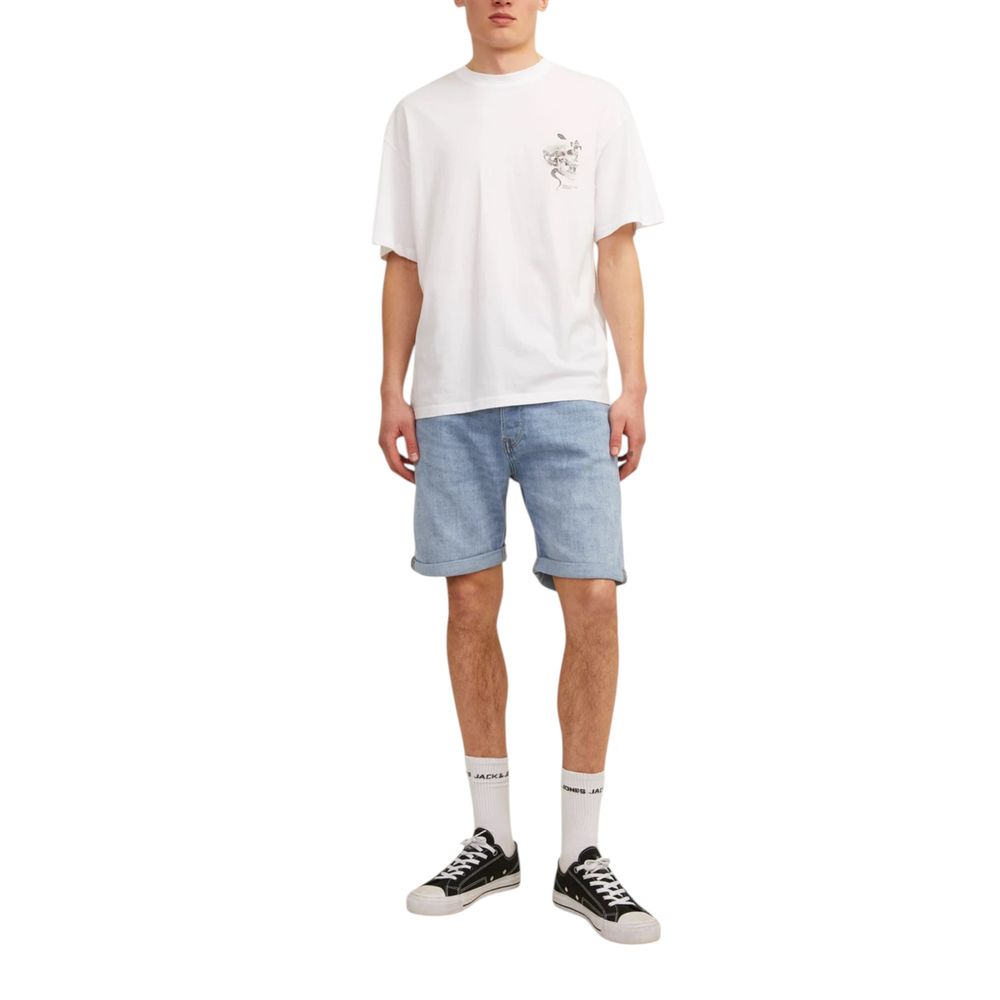 Jack & Jones Light Blue Cotton Bermuda Shorts
