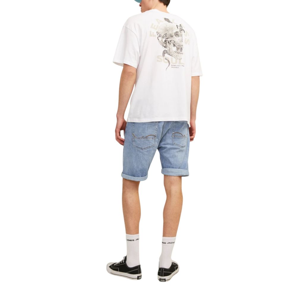 Jack & Jones Light Blue Cotton Bermuda Shorts
