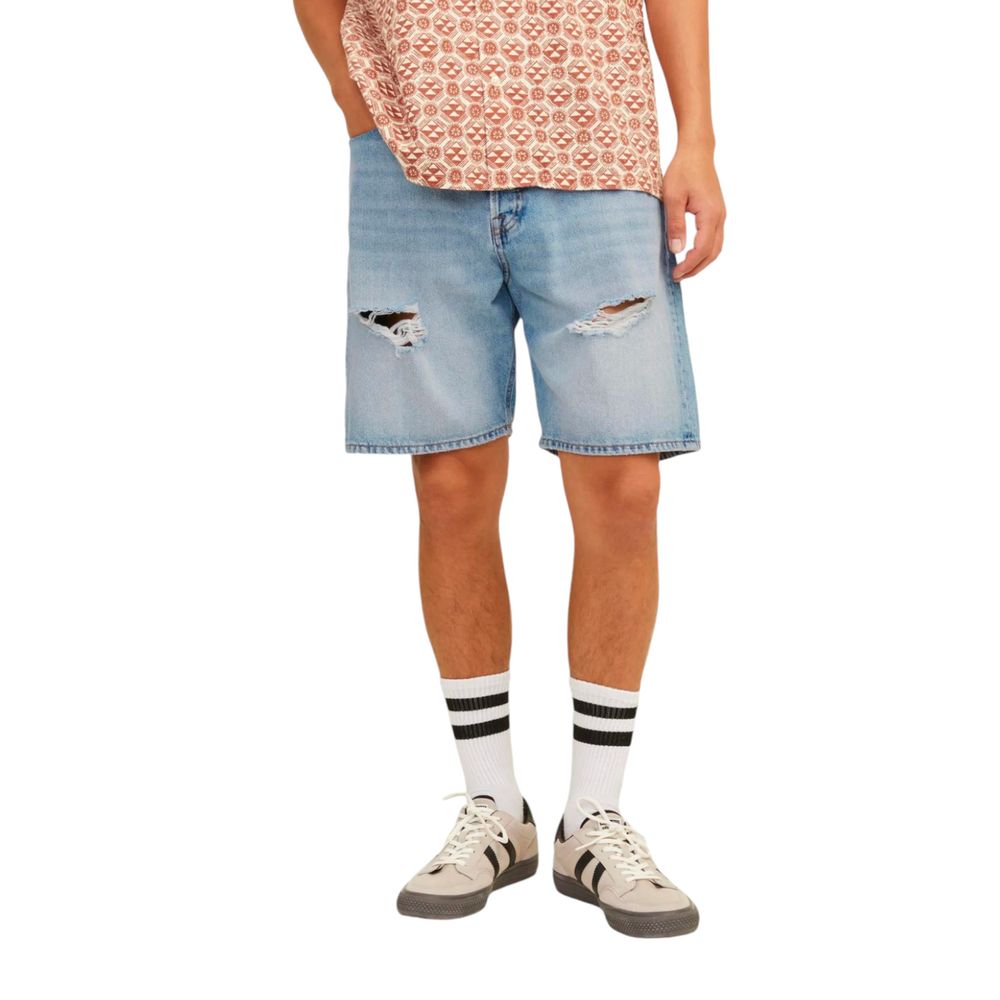 Jack & Jones Light Blue Cotton Bermuda Shorts