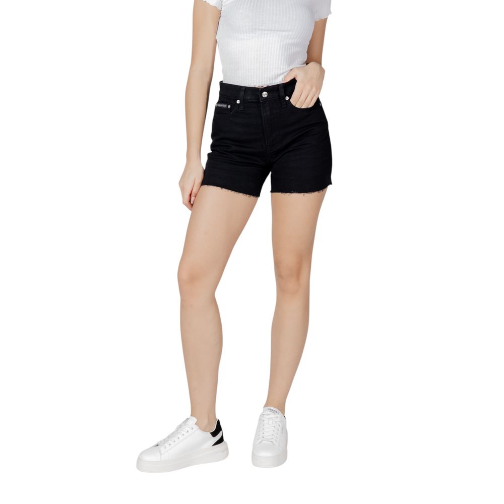 Calvin Klein Jeans MOM J20J225154 Black Cotton Shorts