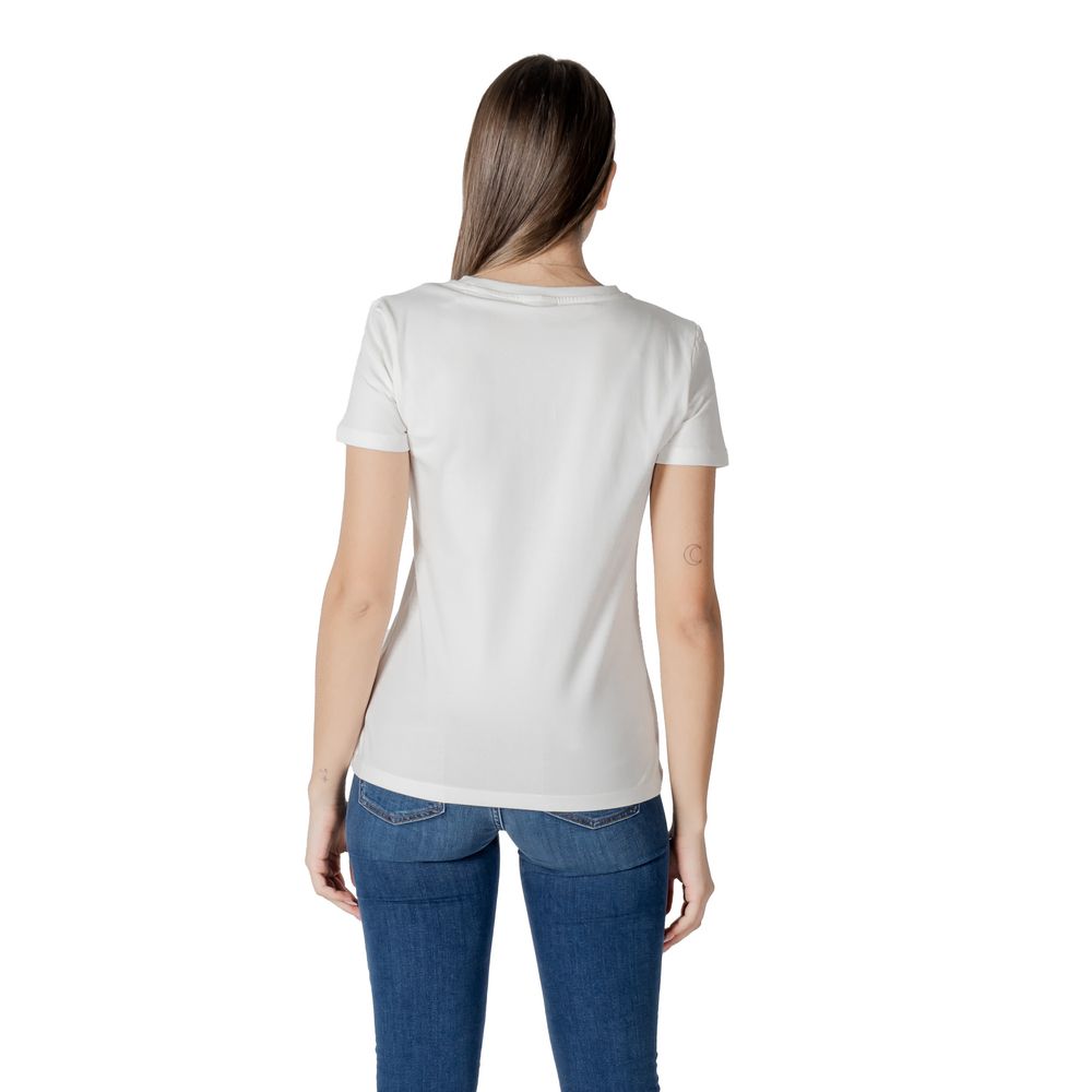 Guess Active White Cotton T-Shirt for Women