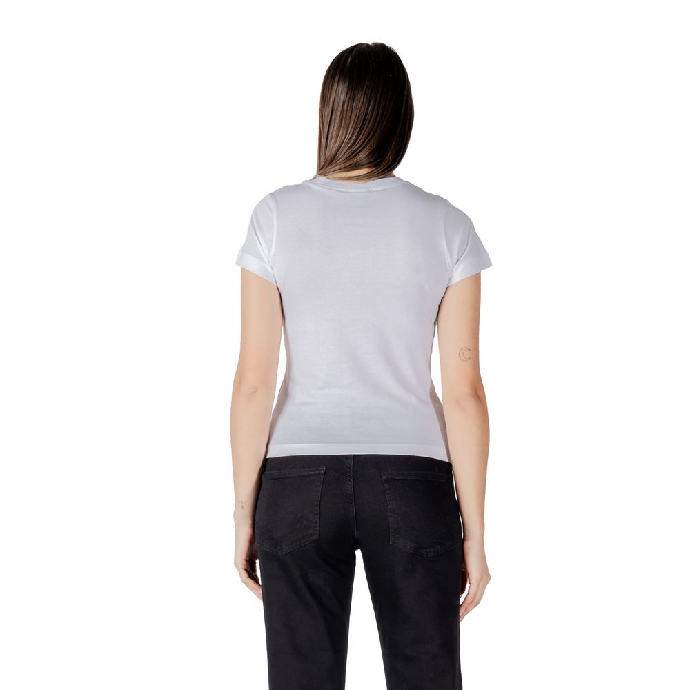 Guess Active White Cotton T-Shirt for Women
