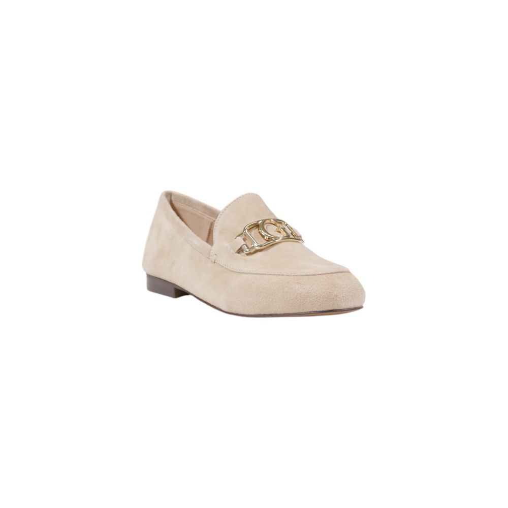 Guess Beige Leather Platform Loafers