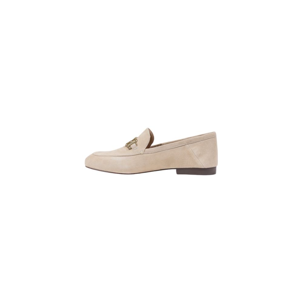 Guess Beige Leather Platform Loafers