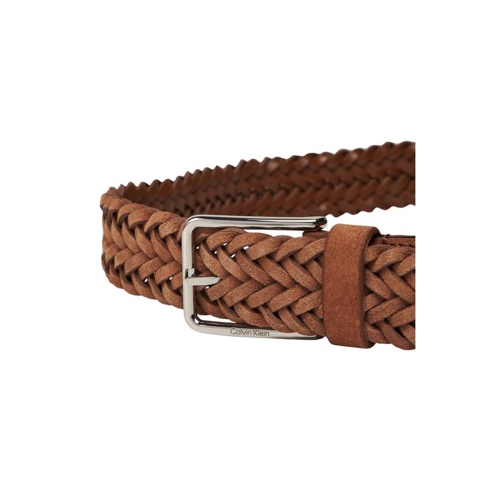Calvin Klein Brown Leather Belt 115 cm / 46 Inches