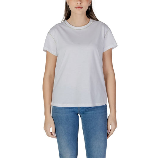 Liu Jo White Cotton T-Shirt - Effortlessly Chic Essentials