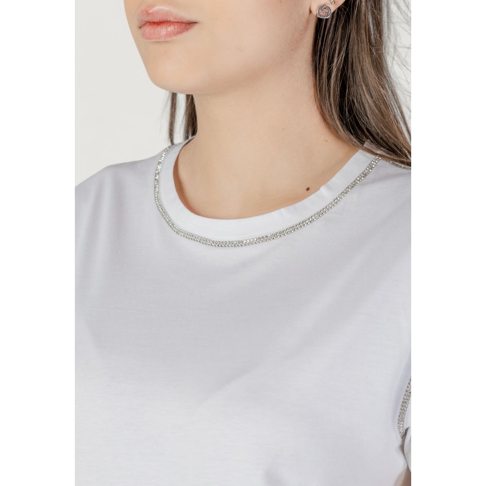 Liu Jo White Cotton T-Shirt - Effortlessly Chic Essentials