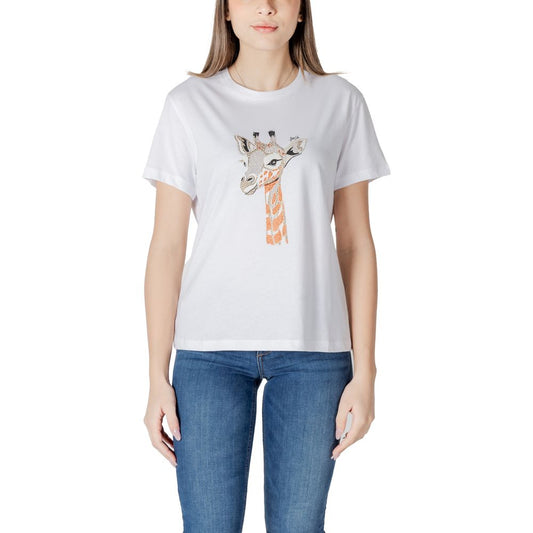 Liu Jo White Cotton T-Shirt - Elegant Staple for Every Occasion