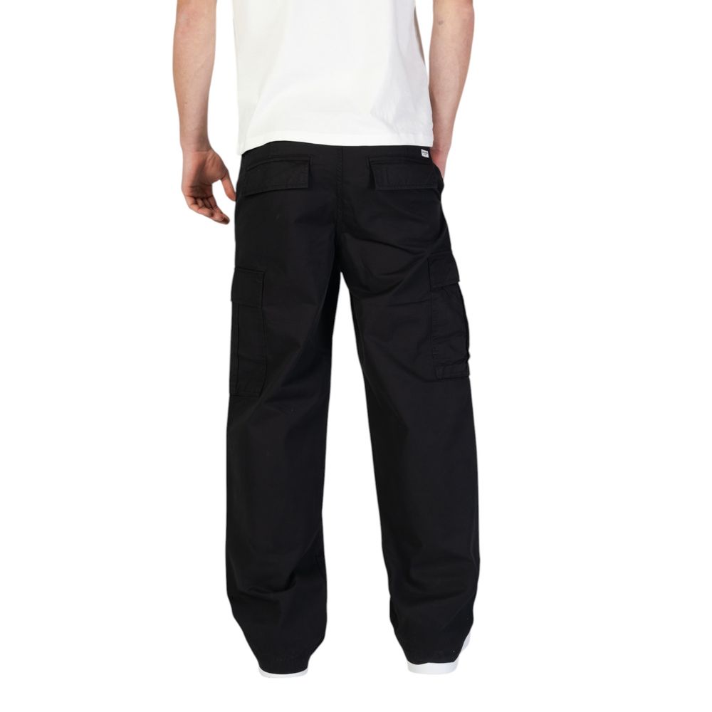 Jack & Jones Black Cotton Pants - Regular/Comfort Fit