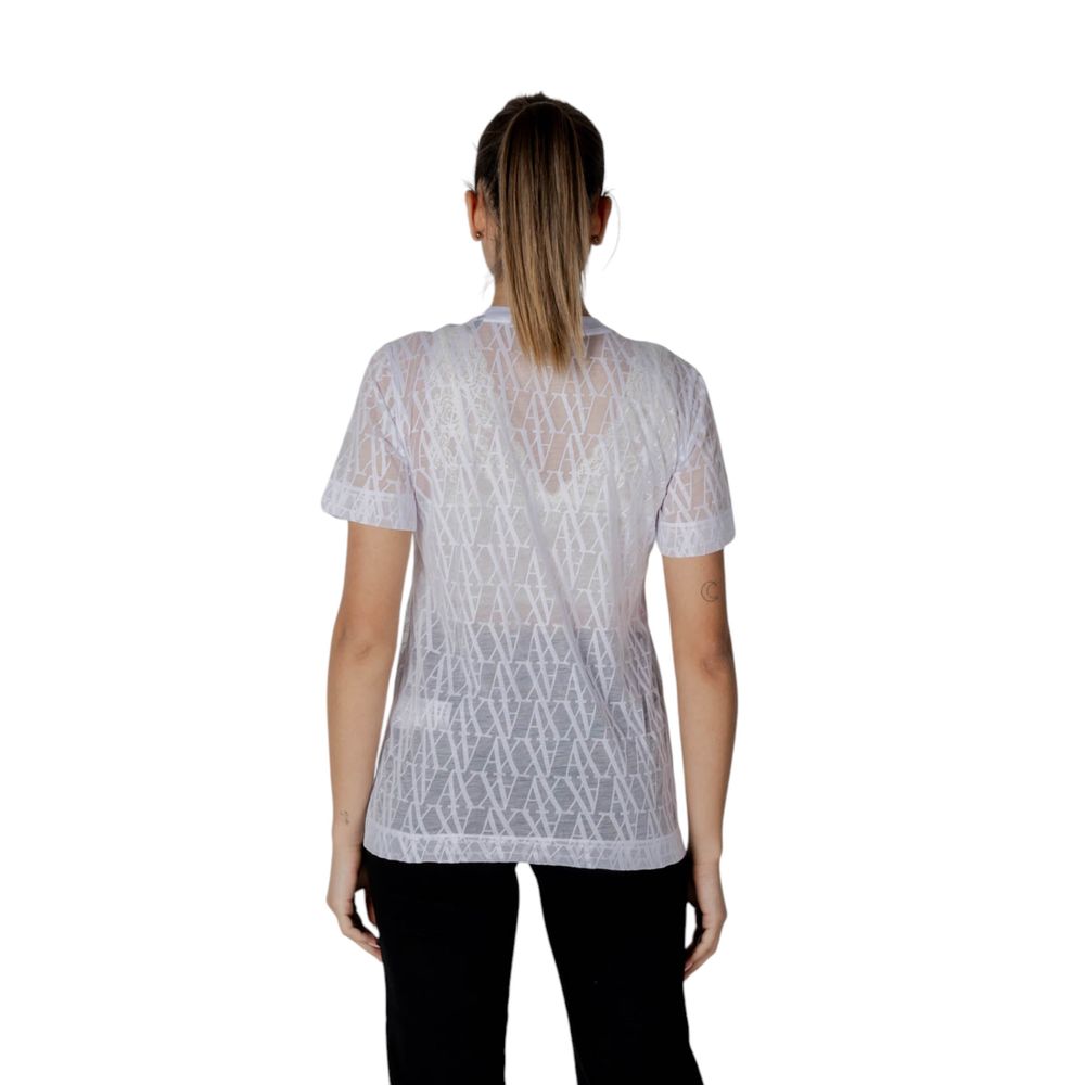Armani Exchange White Polyester T-Shirt for Women