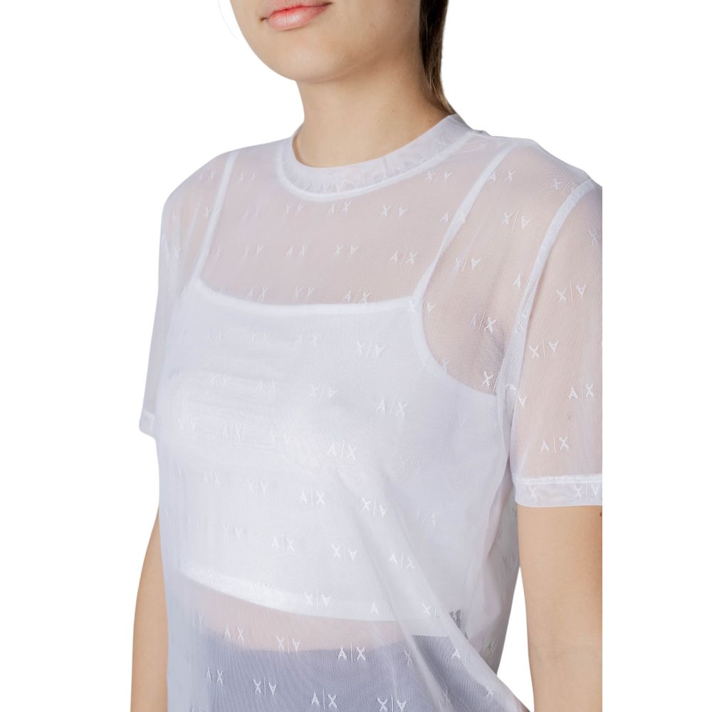 Armani Exchange Women’s White Polyamide T-Shirt