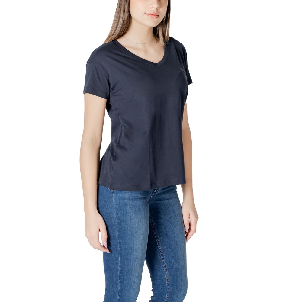 Armani Exchange Women's Blue Cotton T-Shirt